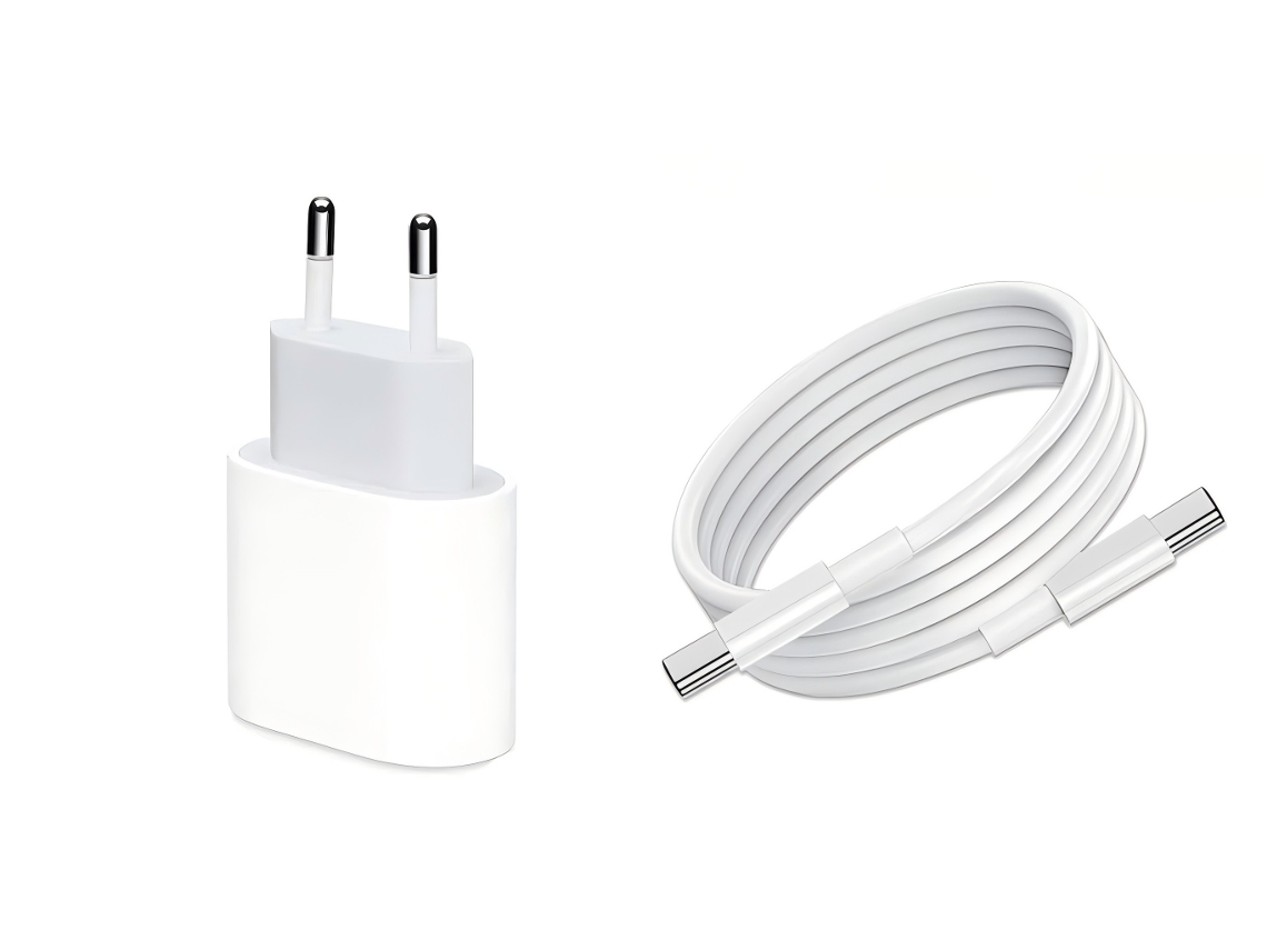 Kit De Carregamento Rápido Pd De 30 W: Adaptador De Alimentação Tipo C Com Cabo De Dados C-para-c De 1.5 Metro