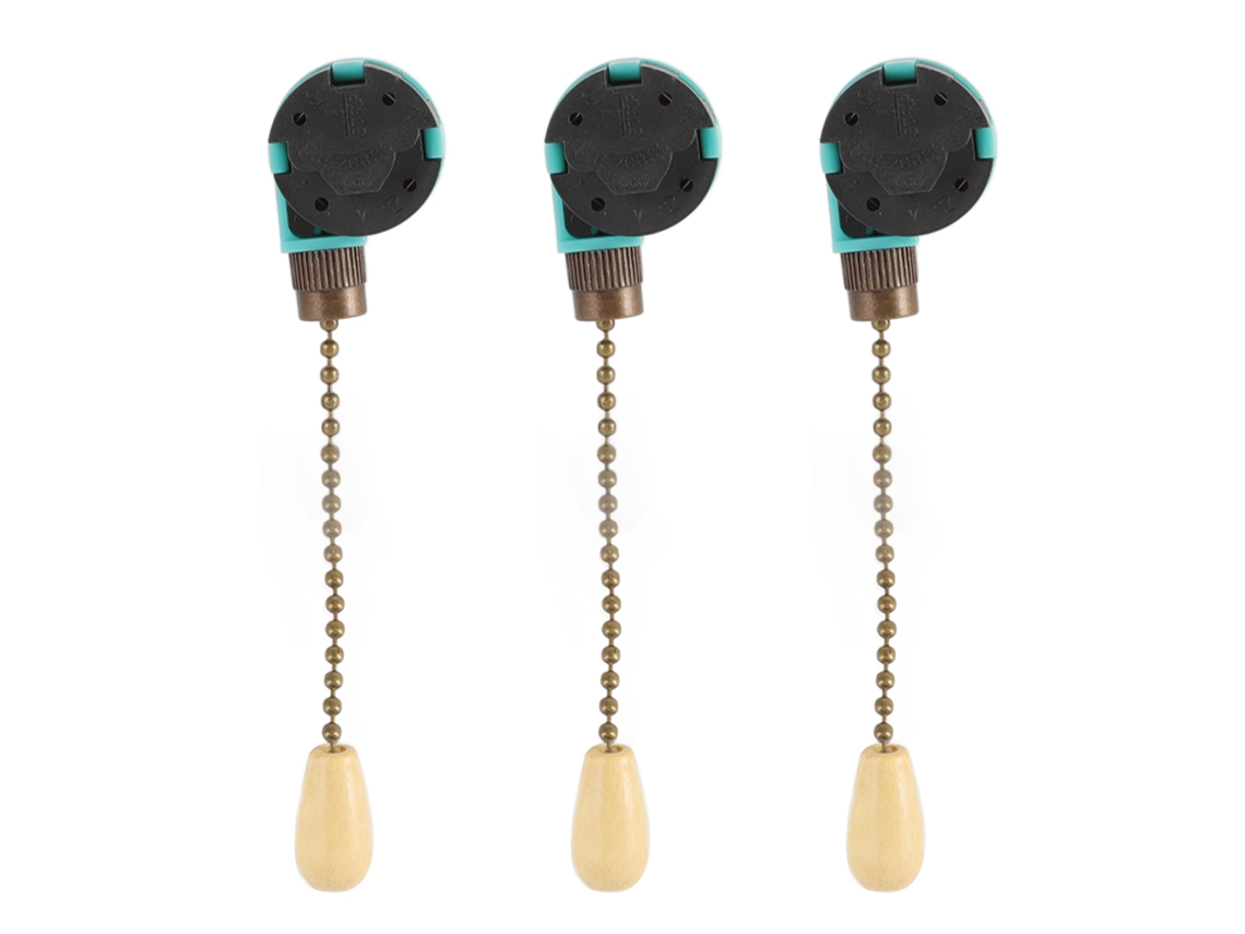 3pcs Cadeia de Tração para Lâmpada de Teto e Ventilador S/MARCA