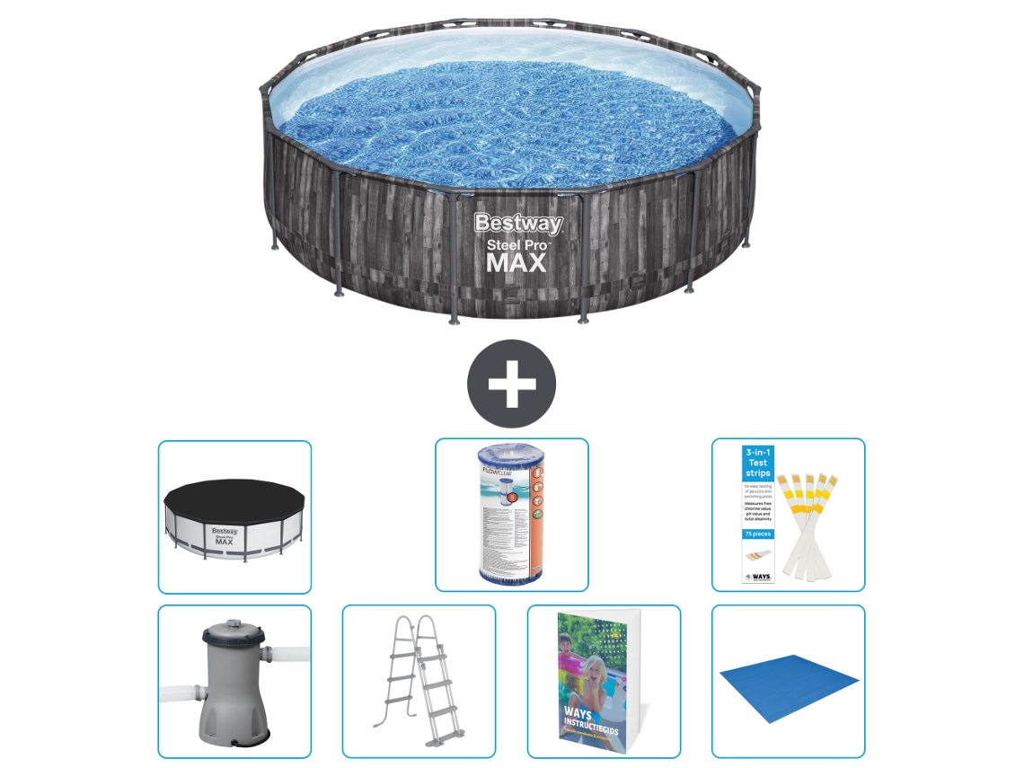 Bestway Piscina Bestway Steel Pro Max Redonda - 427x107 Cm - 8-peças S594