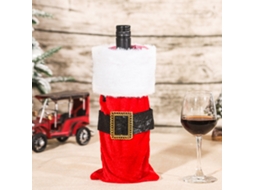 Capinha de Garrafa de Natal Papai Noel Decoração Festiva para Vinho e Aniversário