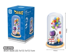 Boneco GAATPOT Micro Rocket Building Blocks Space Satellite Astronaut Figure Diamond Bricks Constructor Montessori Toys For Children With Guard
