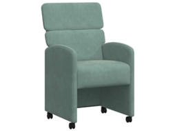 Conjunto 2 Cadeiras De Jantar Vidaxl Verde Veludo (58 X 65 X 98 Cm)