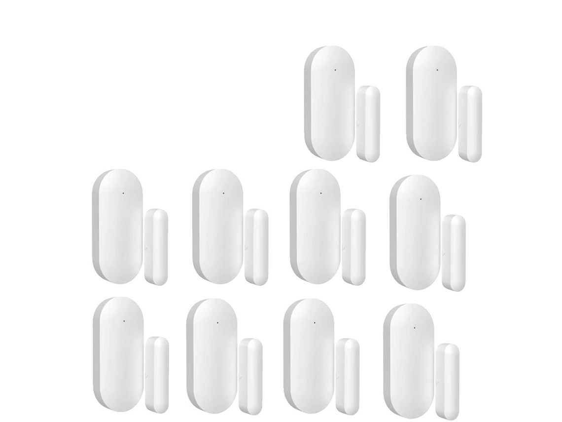 Sensor De Porta E Janela, Integração Com Casa Inteligente, Sistema De Alarme Poderoso, 10pcs
