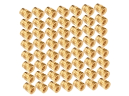 Porca Serrilhada De Latão M3 X 4,6 5,69 Mm, Inserto Resistente Ao