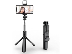 Bastão De Selfie 360°, Tripé De 68 Cm, Suporte Estável Bluetooth, Controle Remoto Bluetooth Removível (preto)