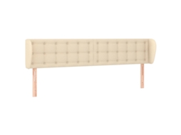 Cabeceira de Cama com Abas Tecido Creme MAISON EXCLUSIVE (163x23x78 cm)