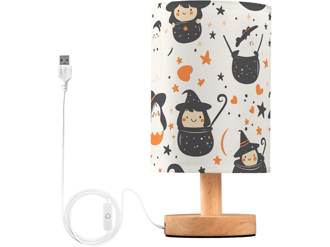 Abajur De Cabeceira Com Porta Usb, Sem Necessidade De Lâmpada, Luz Led Quente Para Quarto, Sala De Estar, Escritório