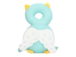 Primerox mochila de Proteção para Cabeça de Bebê Infantil Ajustável Cute Cartoon com Malha Coruja