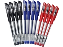 Conjunto De 12 Canetas Em Gel Exceart Com Design Ergonômico E Ponta