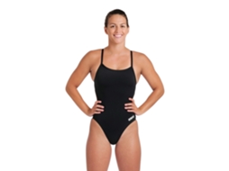 Fato de Banho de Mulher para Natação ARENA Peça Team Chanllenge Branco (42)