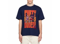 Rockinstone Bill And Ted Party Dudes Navy Adult T-shirt Size:l