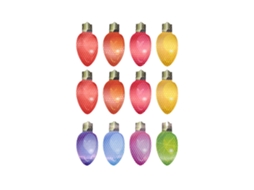 Laxiscreed Conjunto De 12 Lâmpadas Magnéticas Para Carro De Natal E Decoração Refletiva