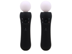 Ivyueen 2 Peças Protetor De Borracha De Silicone Antiderrapante Capa Protetora Compatível Com Controle De Movimento Playstation Ps Vr Move Preto Azul