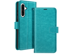 Capa Alça Pulso Para Samsung Galaxy A36 Mayaxess Pele Azul
