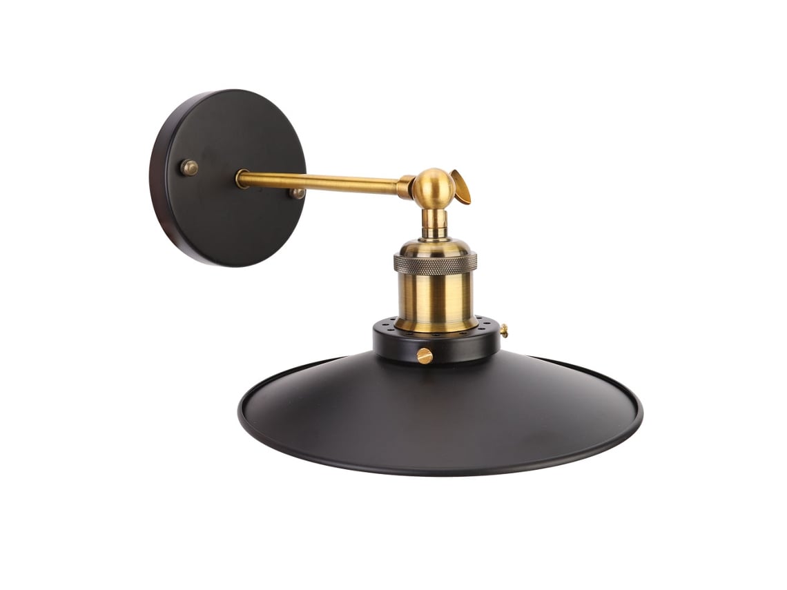 Luminária de Parede de Ferro Estilo Retrô E27/e26 para Café, Bar e Corredor. CHABERLU