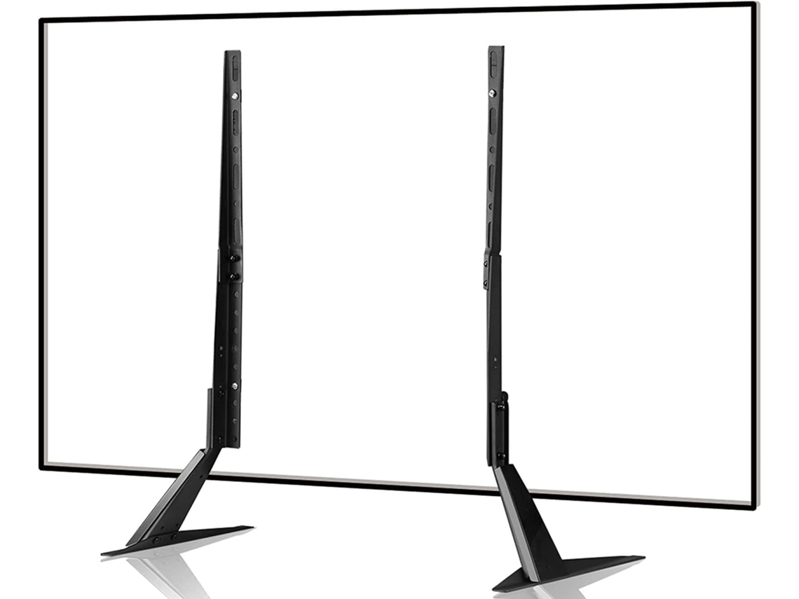 Suporte universal para TVs LCD, LED e OLED de 20 a 65 polegadas, base de TV com altura ajustável, pedestal de mesa para TV.