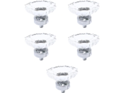 Angoily 5 Peças Puxador De Cristal Artificial Para Gaveta, Armário, Substituição Para Casa