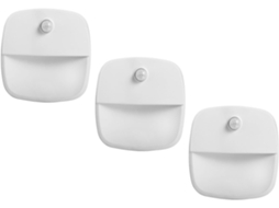 Conjunto De 3 Luzes Noturnas Led Inteligentes Com Sensor De Presença De Ângulo Amplo.