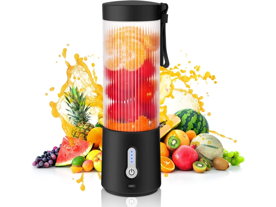Liquidificador Portátil Para Shakes, Lâminas De Aço Inoxidável Multifuncional