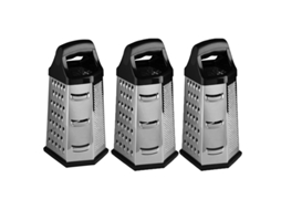Ralador Manual Multifuncional Hexagonal em Aço Inoxidável, Acessórios de Cozinha MDUG (3 Peças)