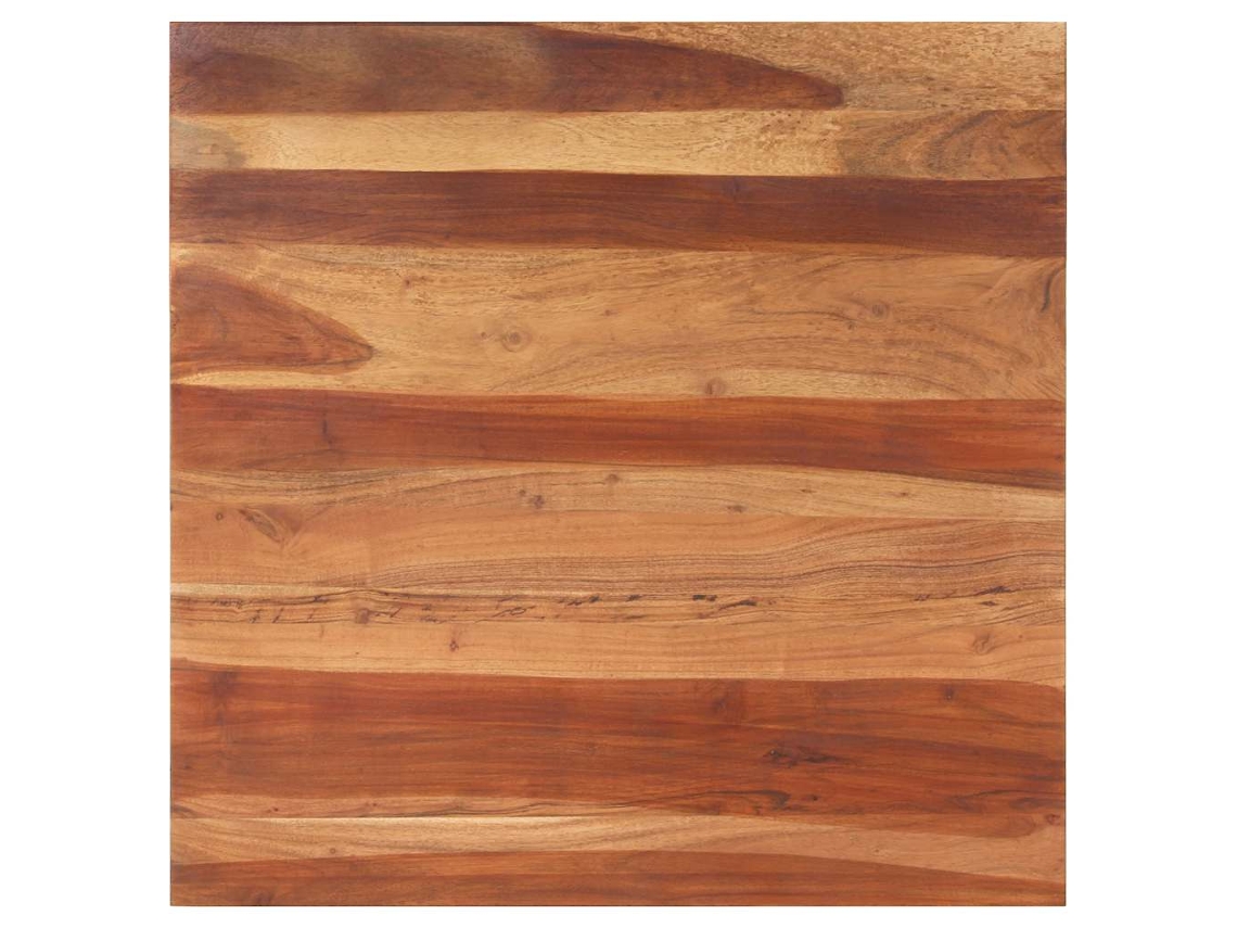 Vidaxl Tampo De Mesa Madeira De Acácia Maciça 15-16 Mm 80x80 Cm