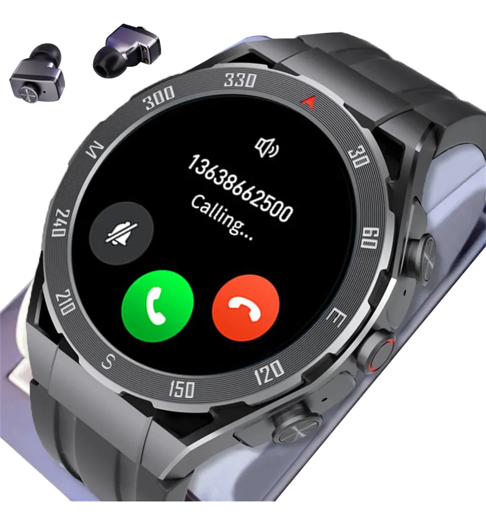 Fones De Ouvido Smart Watch Dois Em Um 4g Bluetooth Para Chamadas Evayotoy