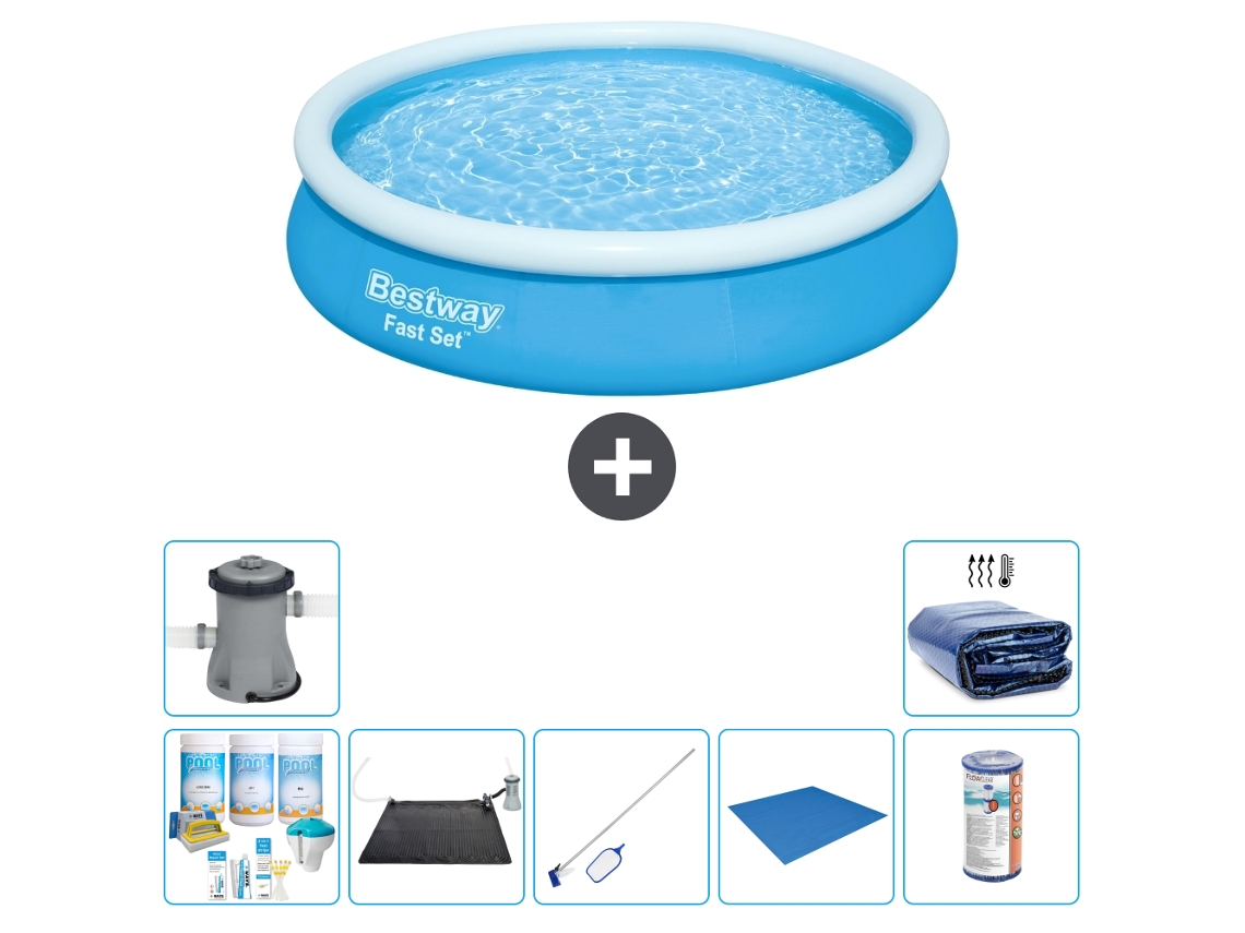 Bestway Piscina Bestway Fast Set Redonda - 366x76 Cm - 8-peças S21388