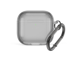 Capa Zruxe Para Airpods 4 Transparente Com Mosquetão (tpu Resistente, Anti-amarelamento)