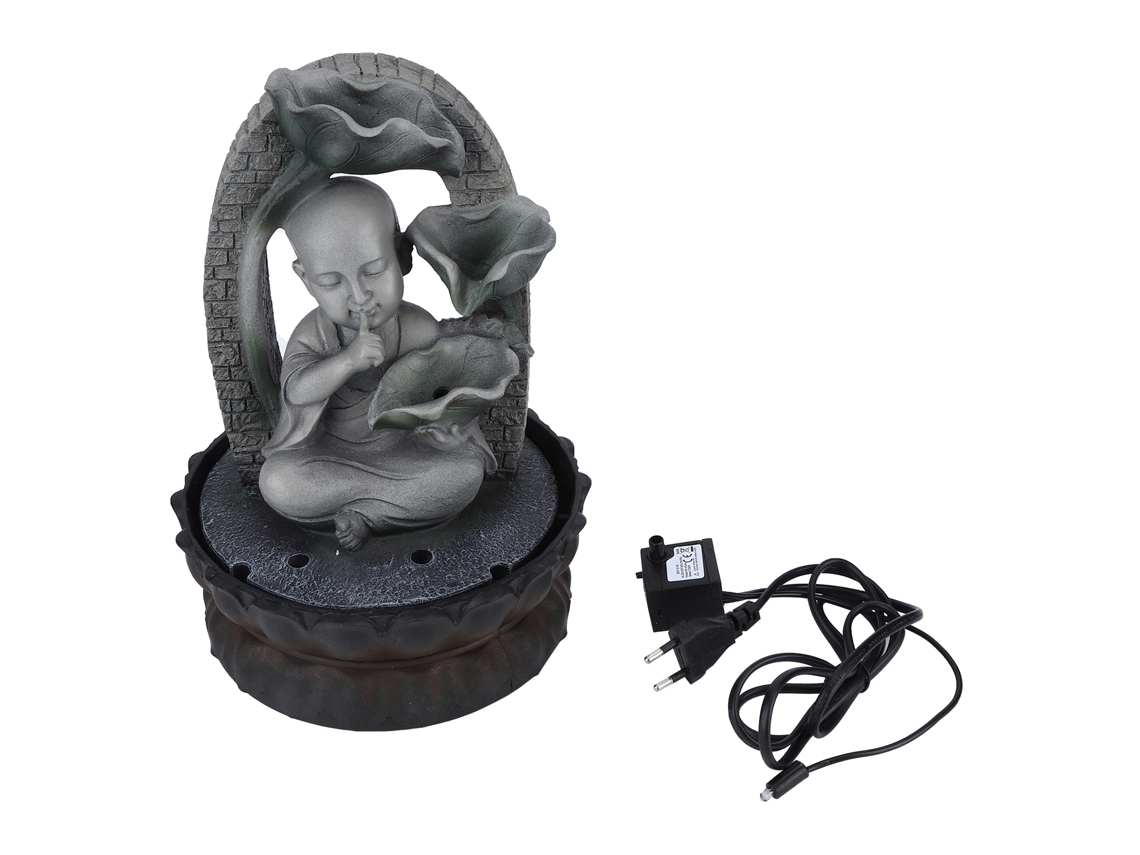 Fontaine Buddha Led En Résine Intérieur Bureau Maison