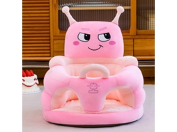 Cadeira De Apoio Para Bebé Eifson Sofá De Peluche Com Encosto Alto E Base Antiderrapante - Rosa