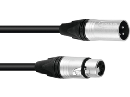 Cabo PSSO XLR 3pin 15m bk Neutrik
