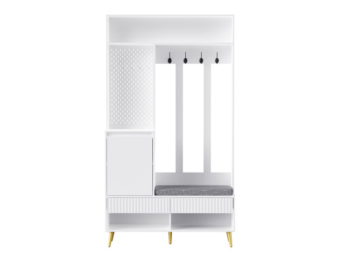 Roupeiro de Entrada com Banco, 4 Ganchos, 100x35x180cm PENGJIANG SHOP (2026)