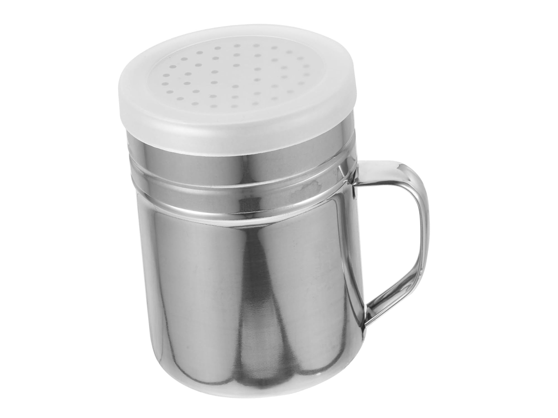 Pote De Temperos De Aço Inoxidável De Grande Capacidade Com Alça.