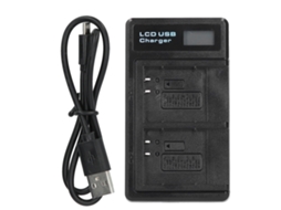 Portable Camera Battery Charger For Li 50b Usb Camera Dual Charger With Lcd Display LAXISCREED