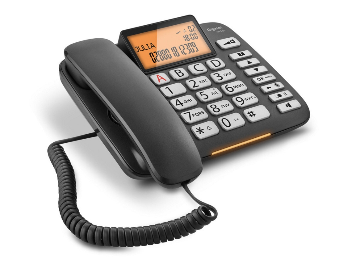 Telefone Fixo GIGASET DL 580 Preto