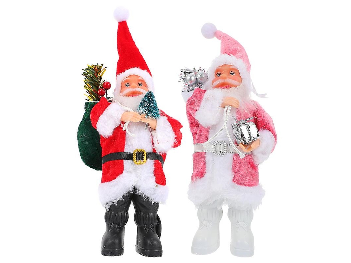 2Pcs Pendurado Papai Noel ALLINLESS
