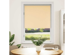Vidaxl Cortina De Rolo Blackout, 124,4 X 175 Cm, Largura Do Tecido 120 Cm, Bege