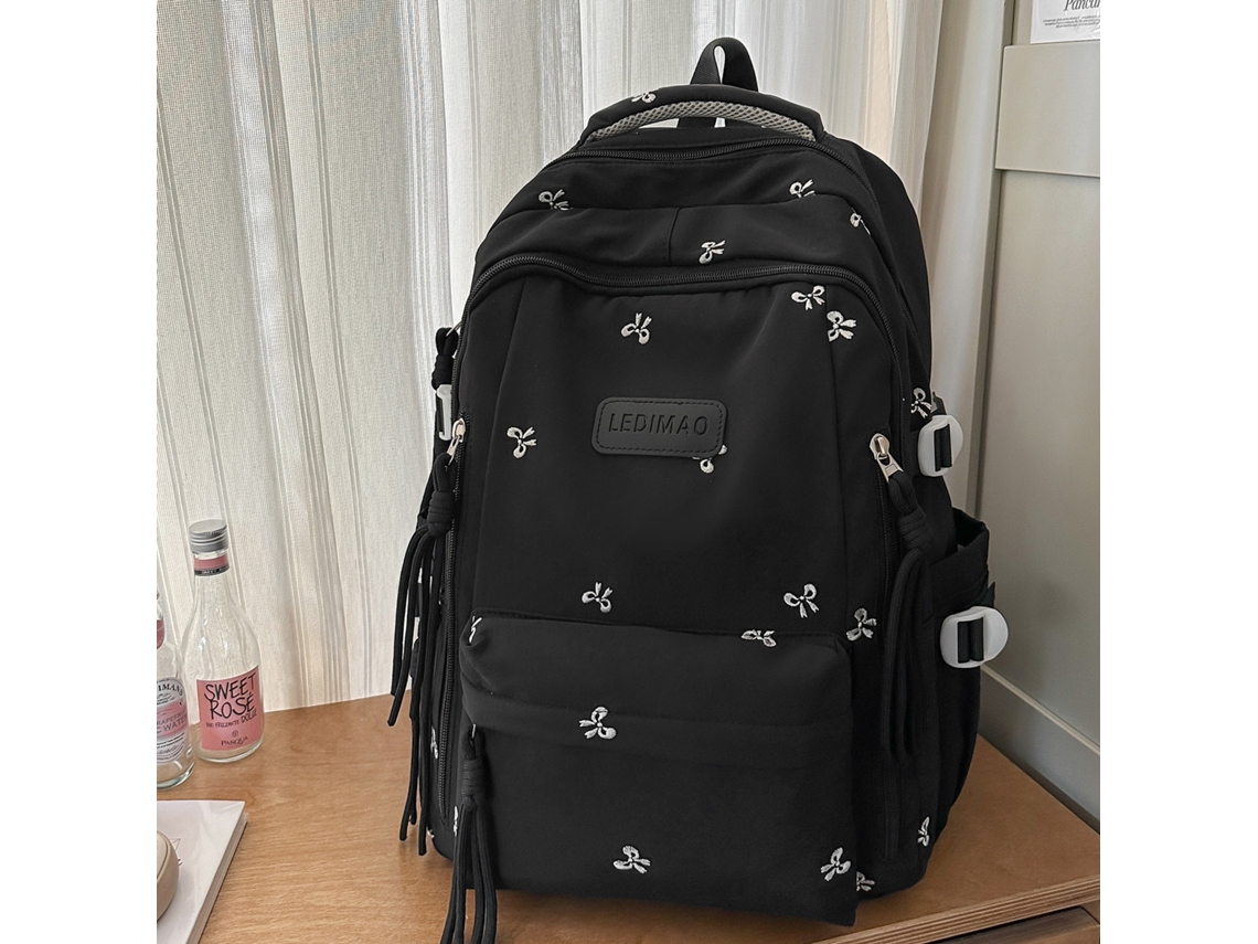 Laxiscreed Mochila Escolar Para Crianças E Jovens Com Grande Capacidade E Design De Letras