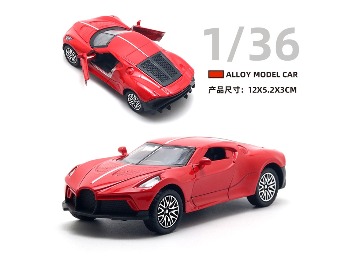 Miniatura De Carro Em Escala 1/36, Feita Em Metal Fundido, Presente Para Crianças.