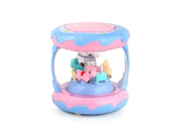 Mali brinquedo de Tambor Musical com Luz Carrossel Educativo para Bebês 3 Anos +