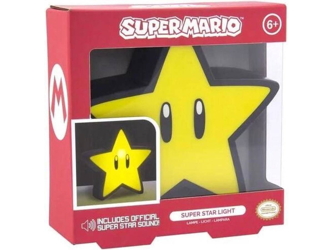 Lâmpada Super Star com Som Super Mario Bros Nintendo 13 Cm PALADONE