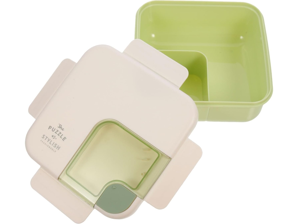Lancheira Portátil Uonlytech Estilo Bento Adultos E Estudantes, Com Compartimentos, Design Leve, Feita De Pp E
