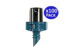 Microaspersor de irrigação 90º 2-2,8 metros para clicar no tubo de irrigação Pack 100 SUINGA