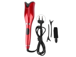Chave Anti Queimadura Cachos Automática Prensa Cachos Lcd Sem Emaranhar Cabelo Estilo Vermelho