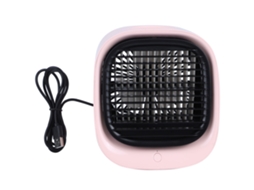 Ventilador Usb com Umidificador e Luz Noturna Rosa