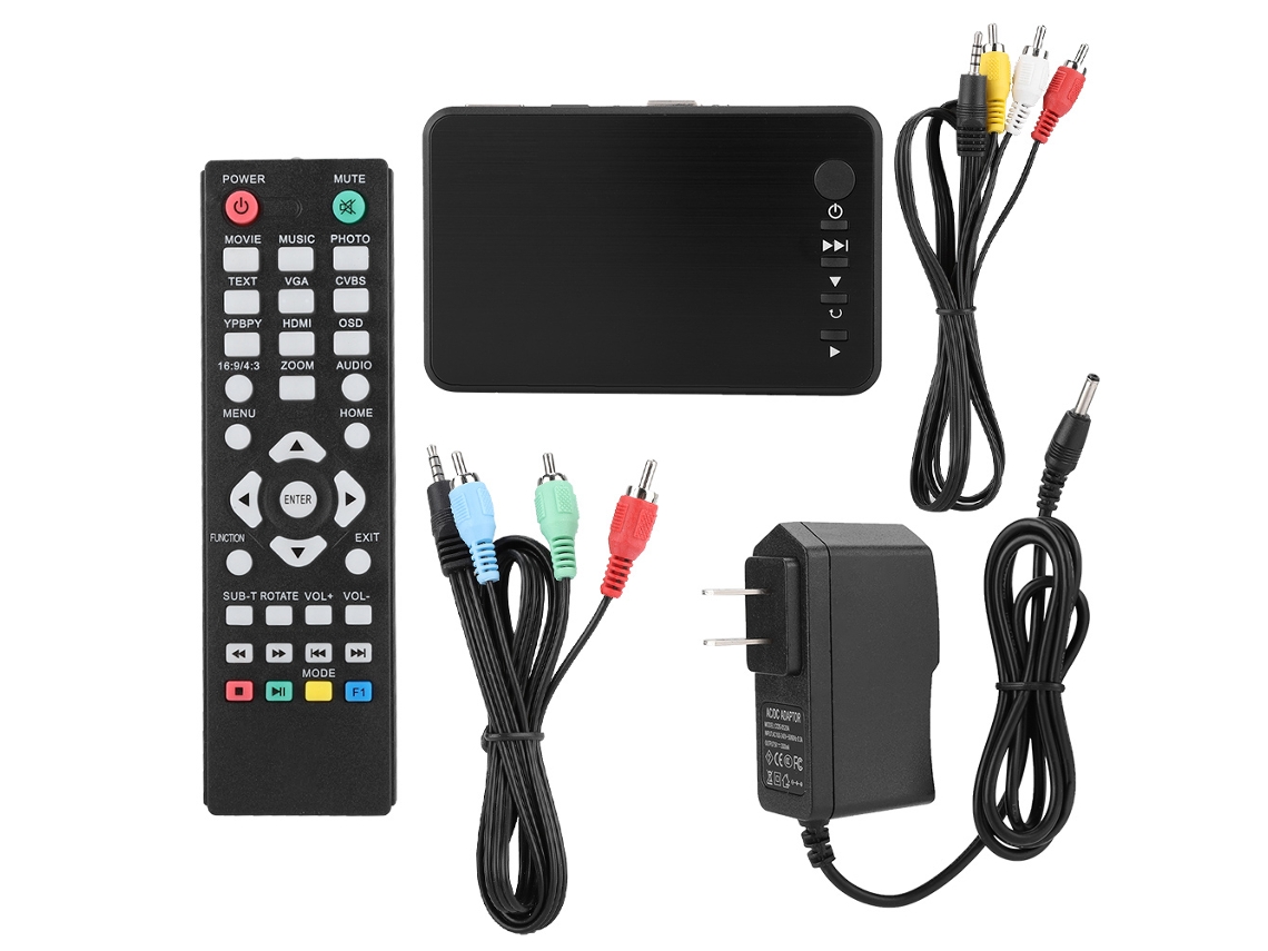 Reprodutor De Vídeo Mini Com Reprodução Hd E Decodificação Hdmi
