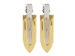 2pcs Grampos De Cabelo De Aço Com Eletroplating Anti-deslizante Para Estilo De Cabelo Diário