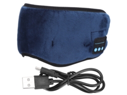 Máscara de Dormir com Fones de Ouvido Bluetooth Integrados para Home Office, na Cor Azul AQUAFORGE
