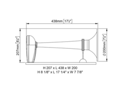 Compressor de Buzina 24V Prateadomarco