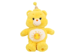 Urso Pelúcia Cute Almofada Decorativa Presente Aniversário Amarelo 33cm